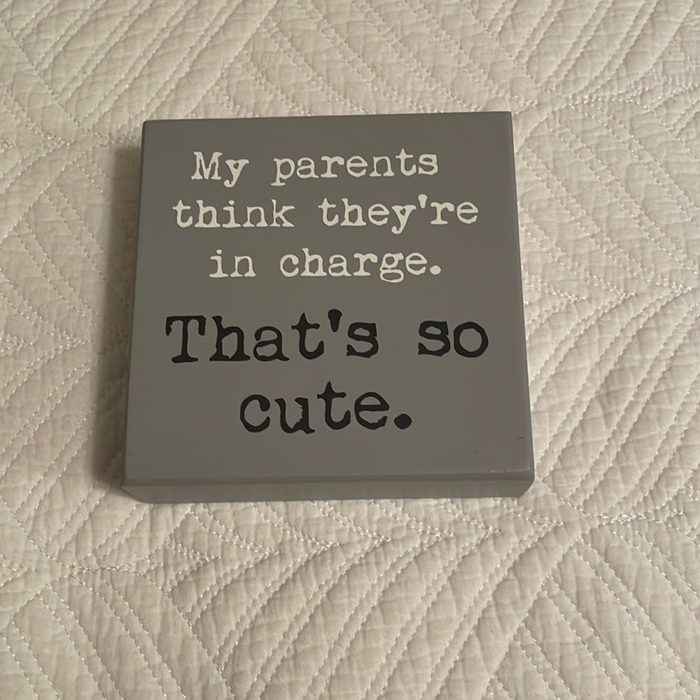 Wood sign